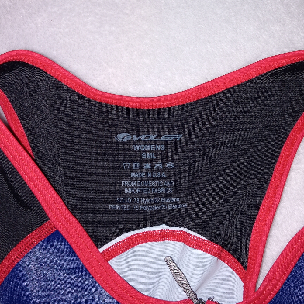 Voler Womens Triathlon Lifetime Trip Team Cycling Swimming Running Jersey Sz Sm - Picture 2 of 11